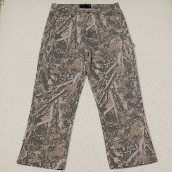 Abercrombie & Fitch Camo Pants Mens 34 Multicolor 32" Inseam Real Tree Baggy - Picture 1 of 12